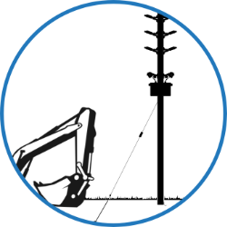 pole and anchor icon