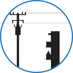 overhead wires icon